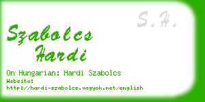 szabolcs hardi business card
